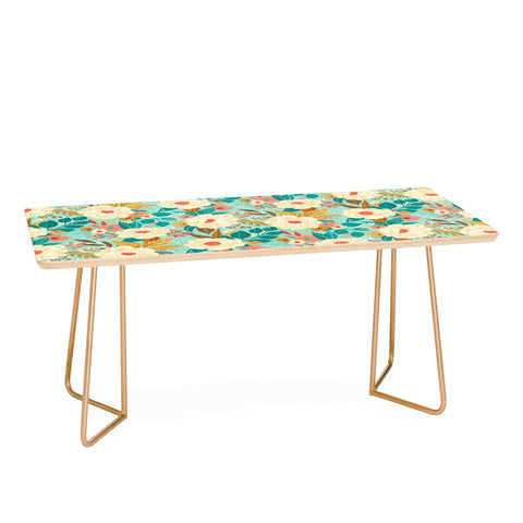 Avenie Boho Floral Summer Coffee Table
