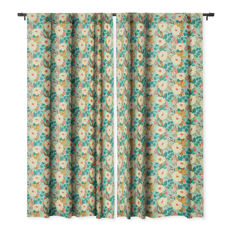 Avenie Boho Floral Summer Blackout Window Curtain