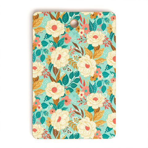 Avenie Boho Floral Summer Cutting Board Rectangle