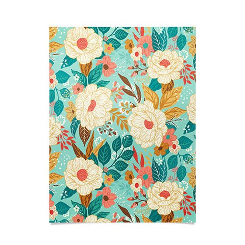 Avenie Boho Floral Summer Poster
