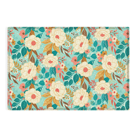 Avenie Boho Floral Summer Outdoor Rug