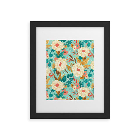 Avenie Boho Floral Summer Framed Art Print