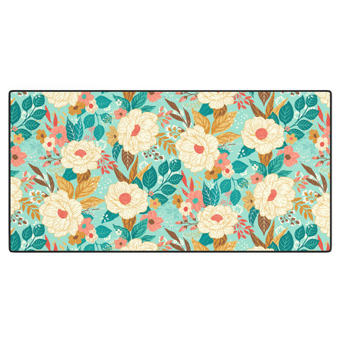 Avenie Boho Floral Summer Desk Mat