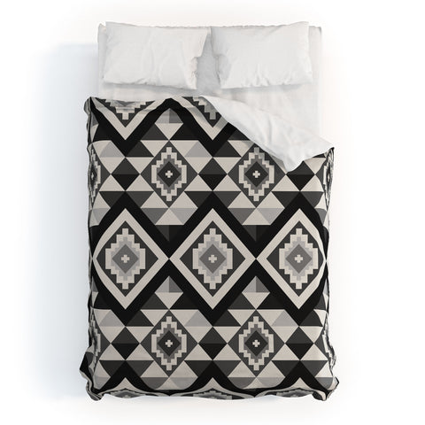 Avenie Boho Gem Black Duvet Cover