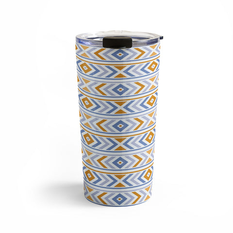Avenie Boho Horizon Blue and Orange Travel Mug