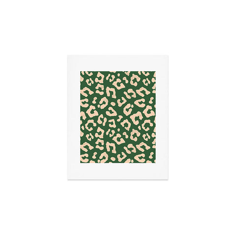 Avenie BR Cheetah Print In Green Art Print