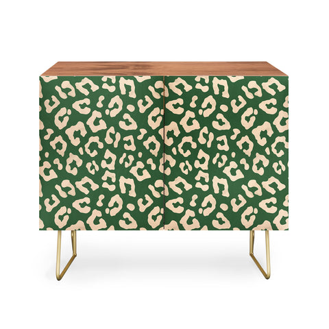 Avenie BR Cheetah Print In Green Credenza