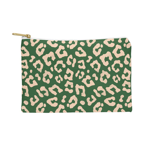Avenie BR Cheetah Print In Green Pouch
