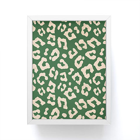 Avenie BR Cheetah Print In Green Framed Mini Art Print
