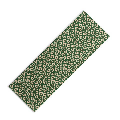 Avenie BR Cheetah Print In Green Yoga Mat