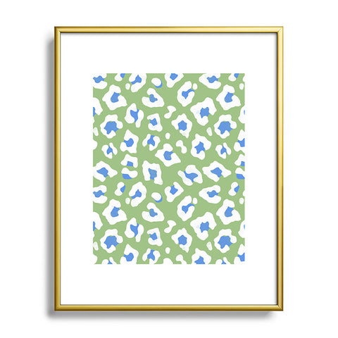 Avenie BR Cheetah Print Metal Framed Art Print