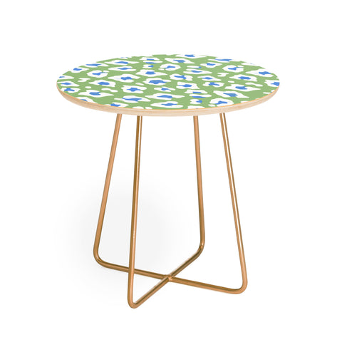 Avenie BR Cheetah Print Round Side Table