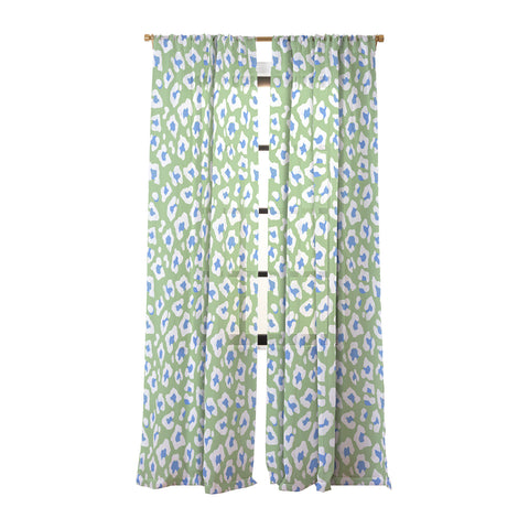 Avenie BR Cheetah Print Sheer Window Curtain