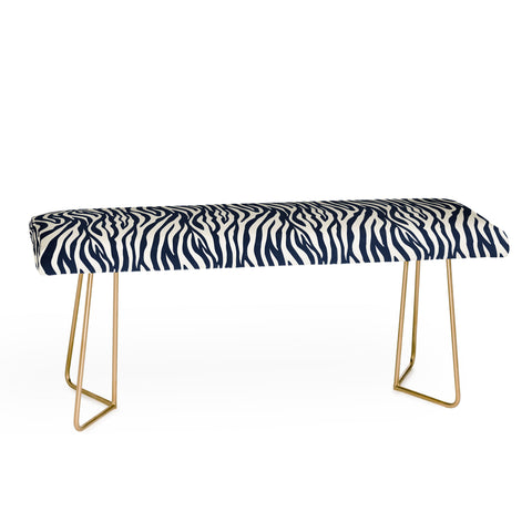 Avenie BR Navy Tiger Stripes Bench