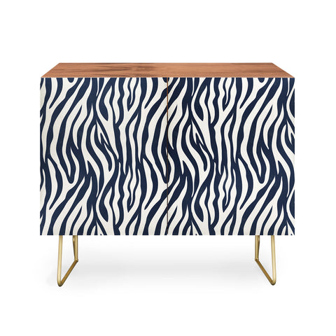 Avenie BR Navy Tiger Stripes Credenza