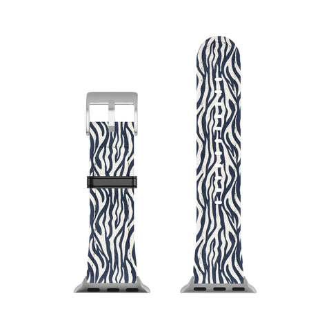 Avenie BR Navy Tiger Stripes Apple Watch Band