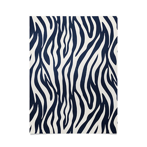 Avenie BR Navy Tiger Stripes Poster