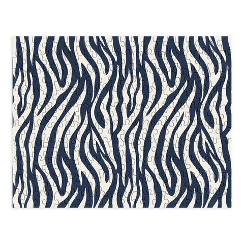 Avenie BR Navy Tiger Stripes Puzzle