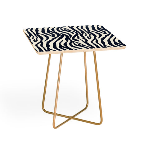 Avenie BR Navy Tiger Stripes Side Table