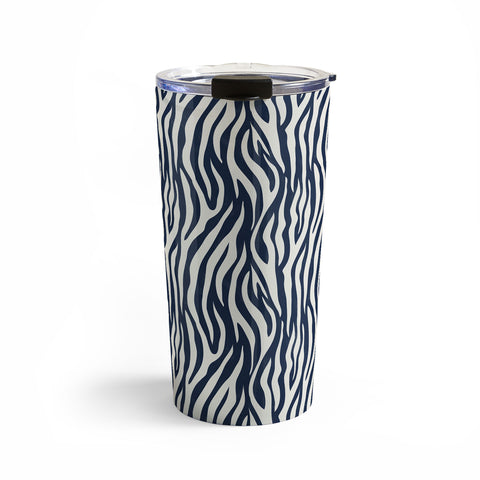Avenie BR Navy Tiger Stripes Travel Mug