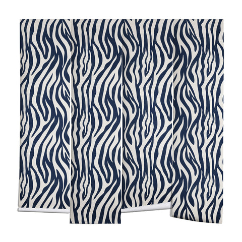 Avenie BR Navy Tiger Stripes Wall Mural