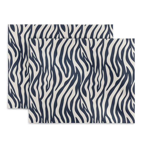 Avenie BR Navy Tiger Stripes Placemat