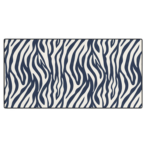 Avenie BR Navy Tiger Stripes Desk Mat