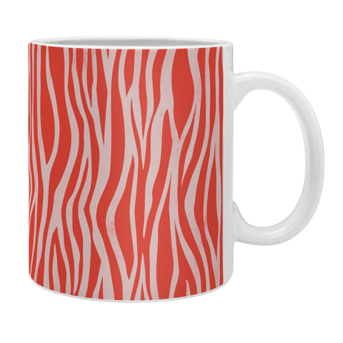 Avenie BR Red Zebra Stripe Coffee Mug