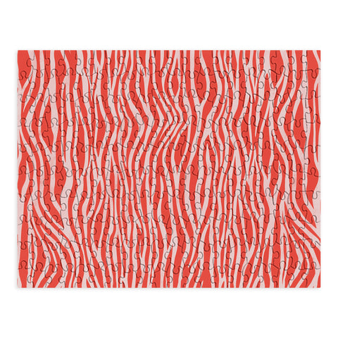 Avenie BR Red Zebra Stripe Puzzle