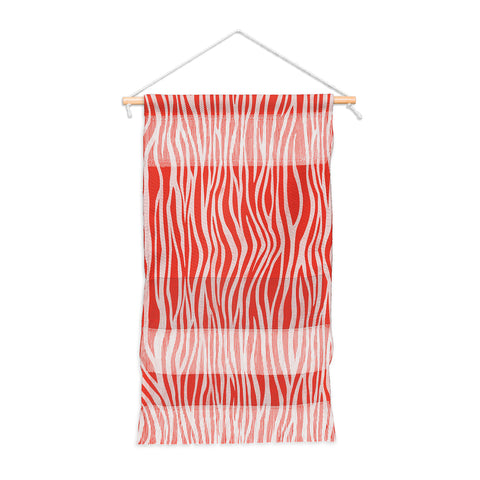 Avenie BR Red Zebra Stripe Wall Hanging Portrait