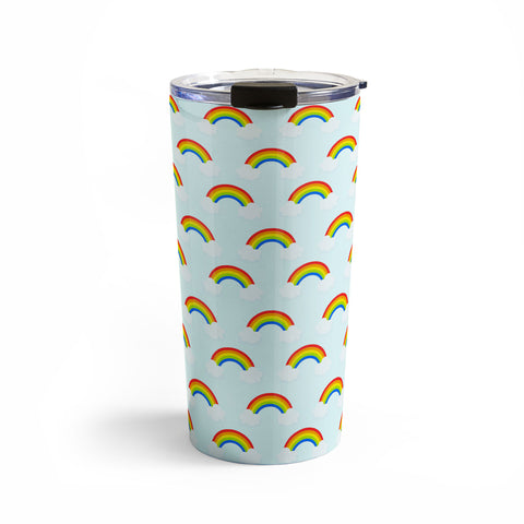 Avenie Bright Rainbow Pattern Travel Mug