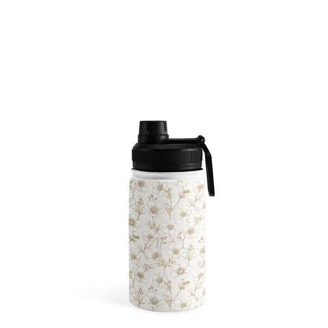 Avenie Buttercup Flowers In Cream Water Bottle