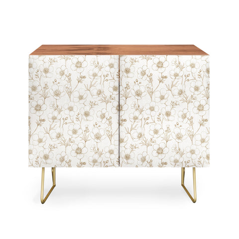 Avenie Buttercup Flowers In Cream Credenza