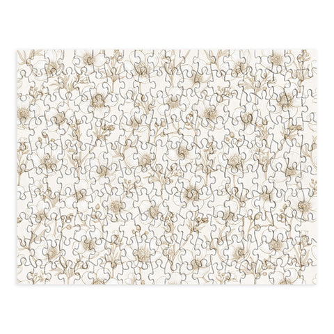 Avenie Buttercup Flowers In Cream Puzzle