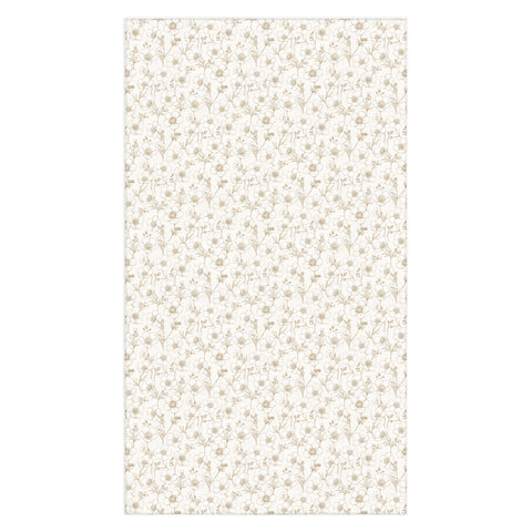 Avenie Buttercup Flowers In Cream Tablecloth
