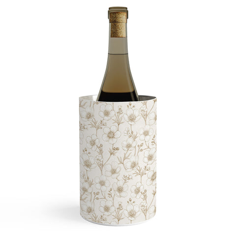 Avenie Buttercup Flowers In Cream Wine Chiller