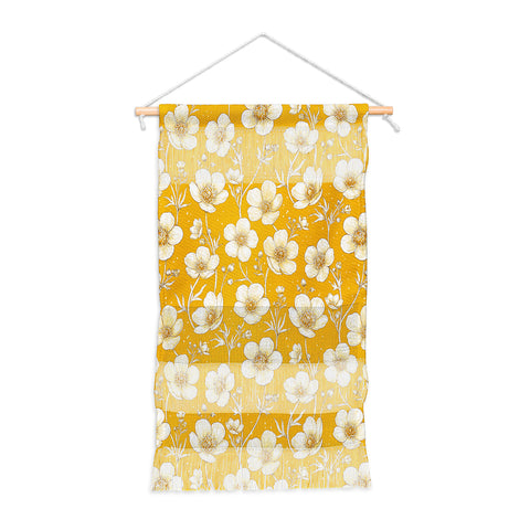 Avenie Buttercup Flowers In Gold Wall Hanging Portrait