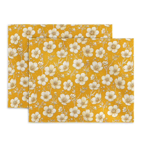 Avenie Buttercup Flowers In Gold Placemat