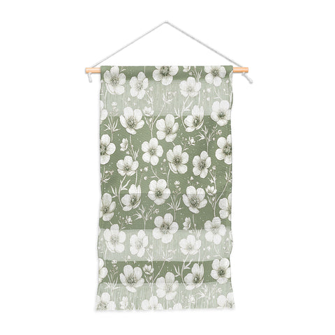 Avenie Buttercup Flowers In Sage Wall Hanging Portrait