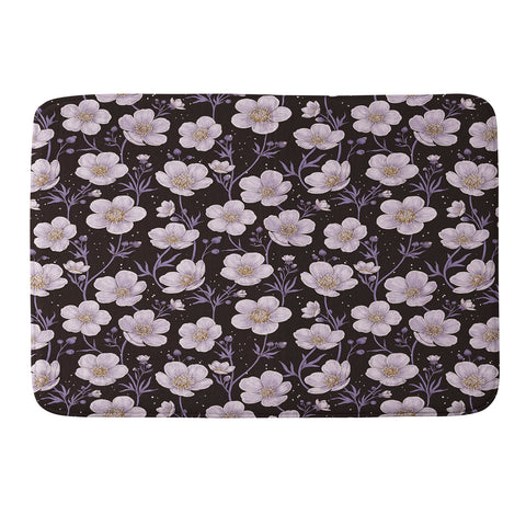 Avenie Buttercup Mystical Purple Memory Foam Bath Mat
