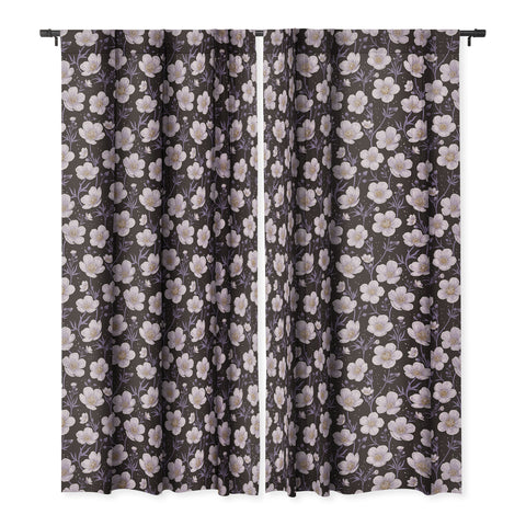 Avenie Buttercup Mystical Purple Blackout Window Curtain