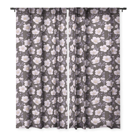 Avenie Buttercup Mystical Purple Sheer Non Repeat