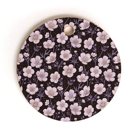 Avenie Buttercup Mystical Purple Cutting Board Round