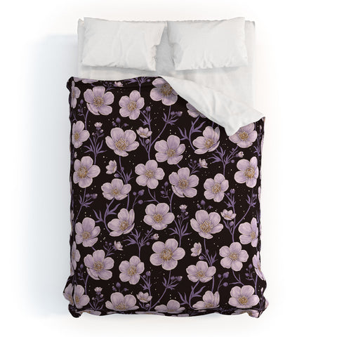 Avenie Buttercup Mystical Purple Duvet Cover