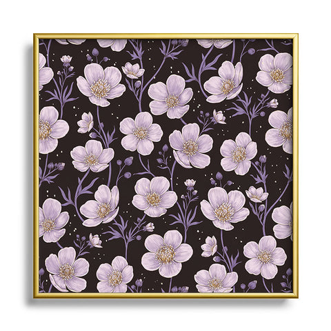 Avenie Buttercup Mystical Purple Square Metal Framed Art Print