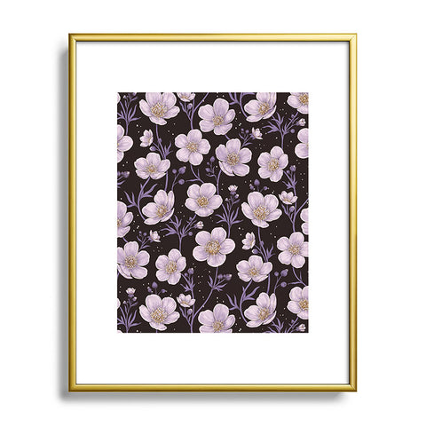 Avenie Buttercup Mystical Purple Metal Framed Art Print