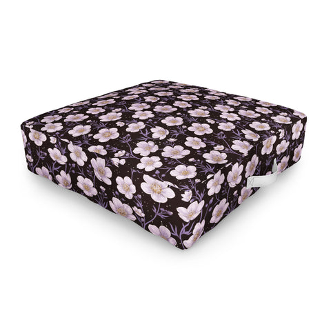 Avenie Buttercup Mystical Purple Outdoor Floor Cushion