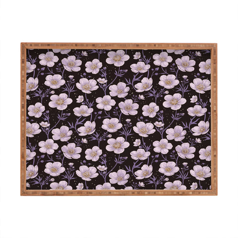 Avenie Buttercup Mystical Purple Rectangular Tray