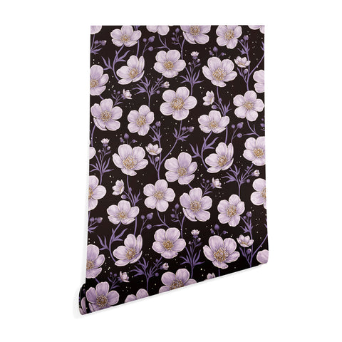 Avenie Buttercup Mystical Purple Wallpaper