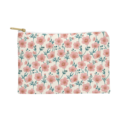 Avenie Buttercups In Vintage Pink Pouch